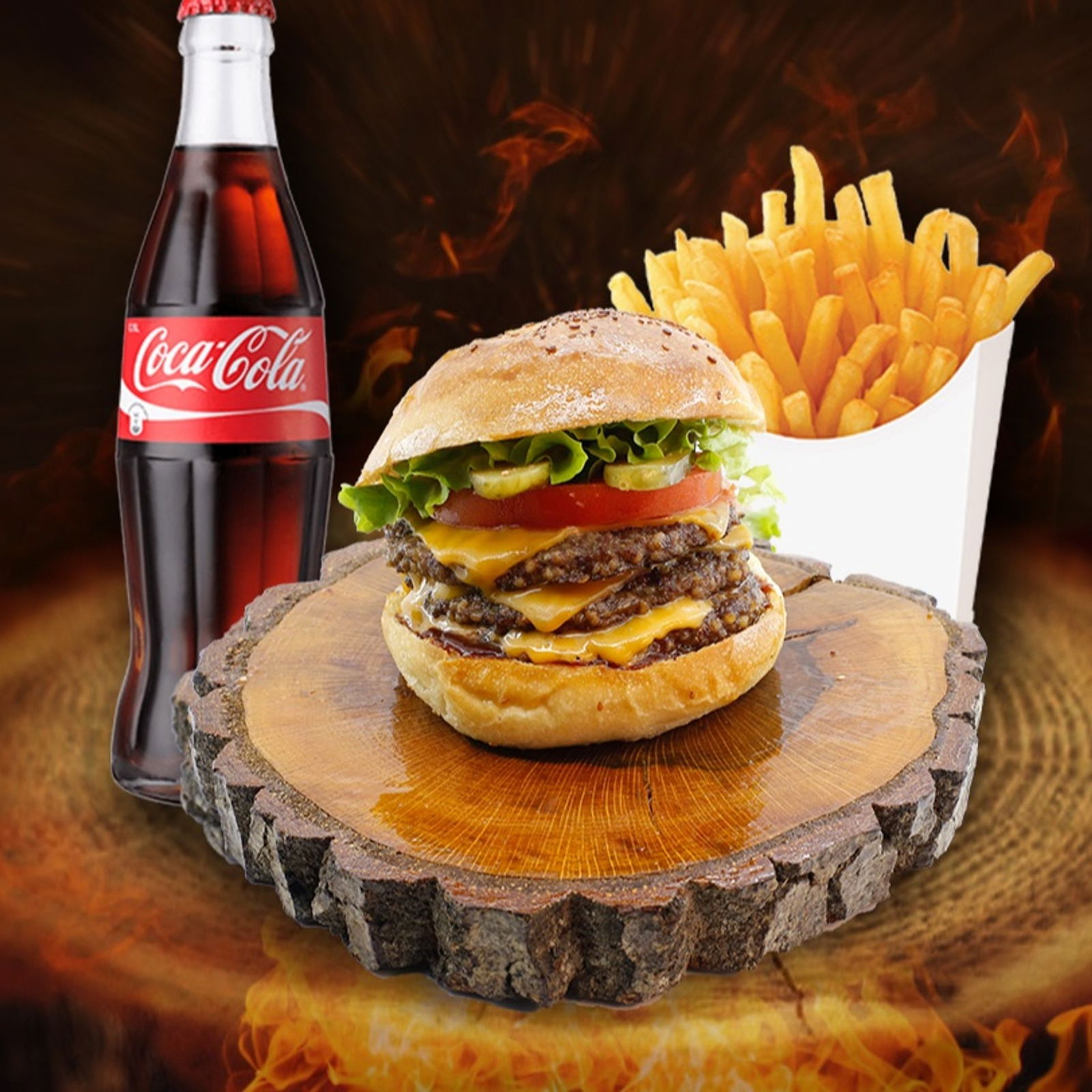 Double Cheeseburger Menü