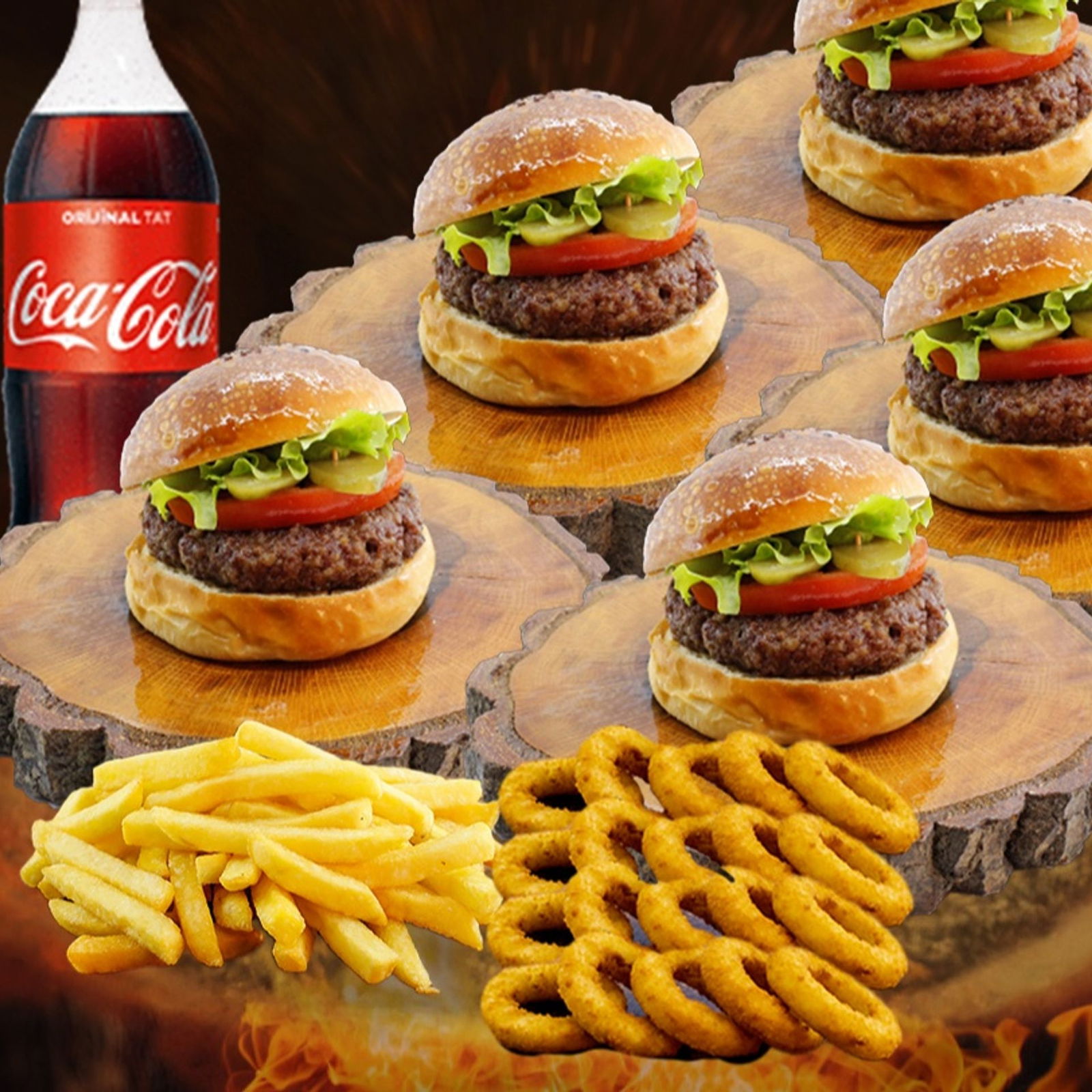 5 Kişilik Hamburger Menü