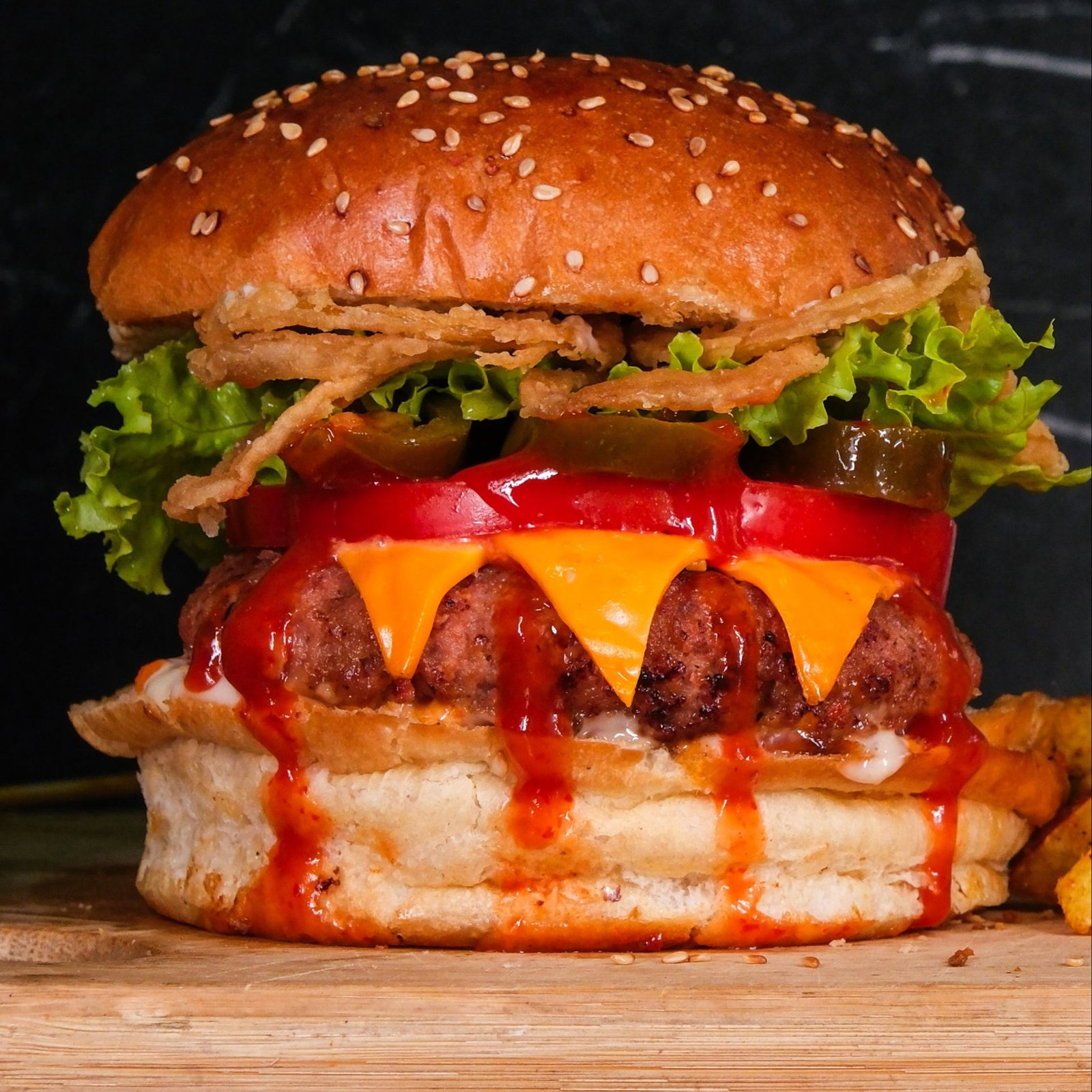 Acılı Meksika Et Burger