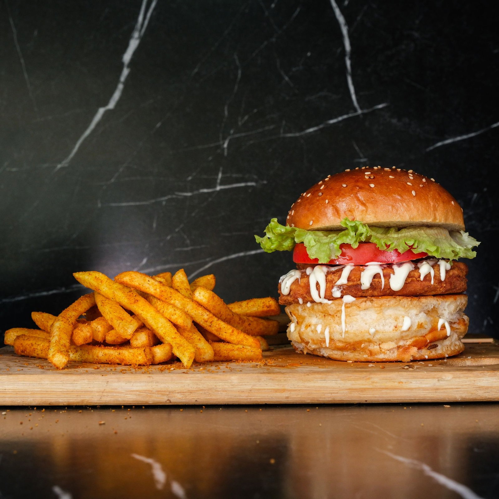 Chicken Ranch Burger Menü