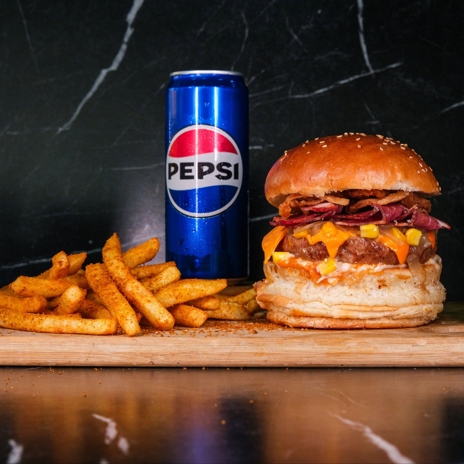 Pastırmalı Et Burger Menü