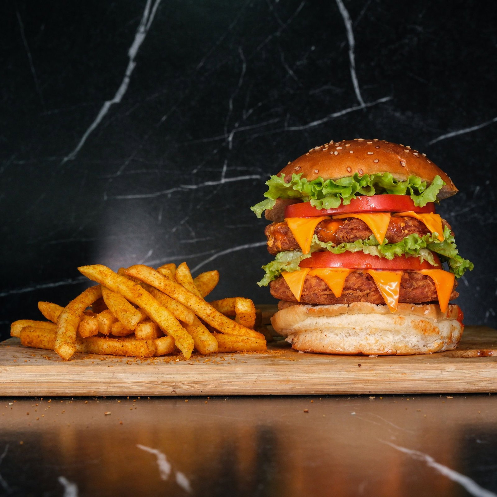 Chicken Dinamit Burger Menü