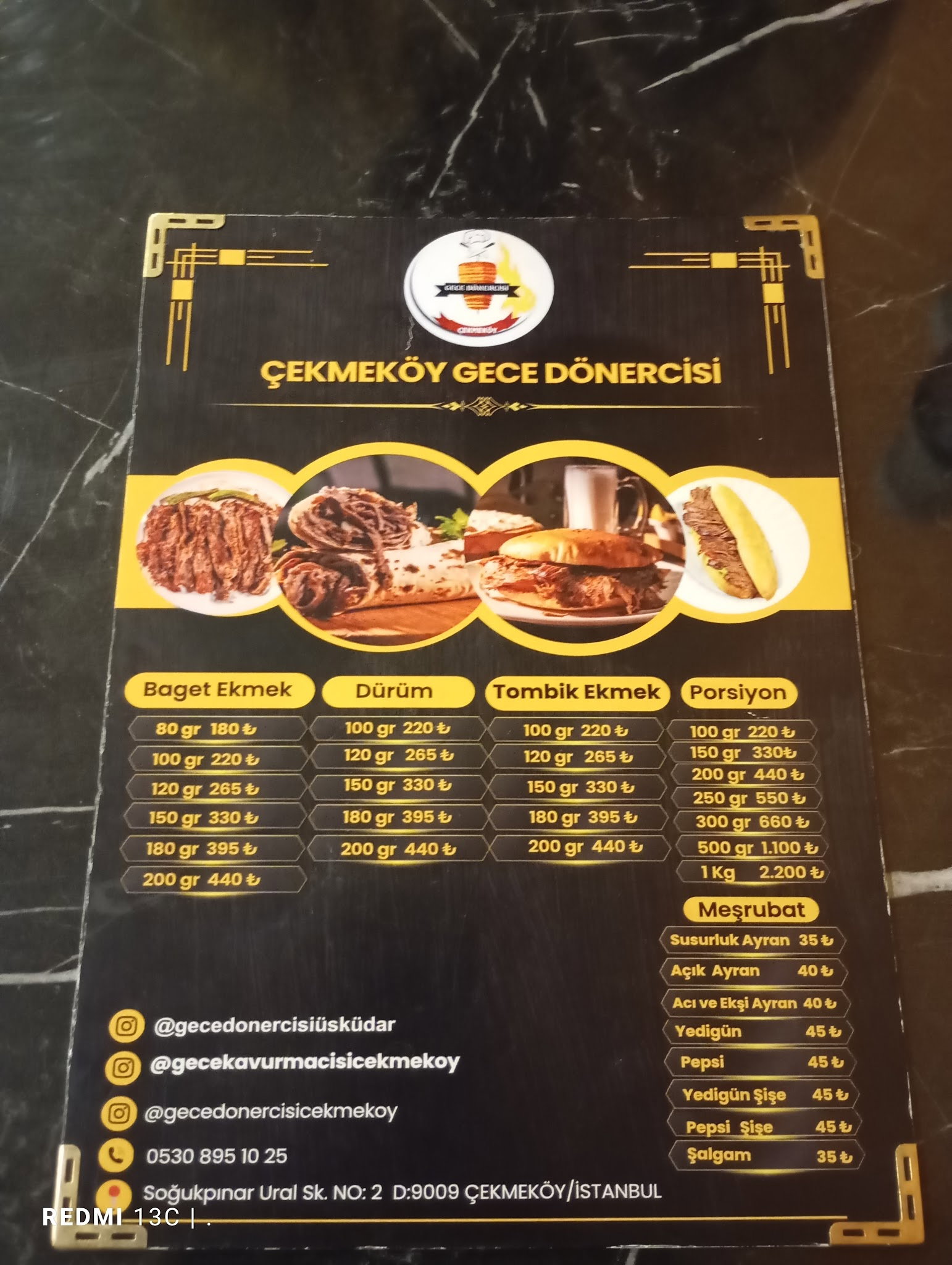 Çekmeköy Gece Dönercisi