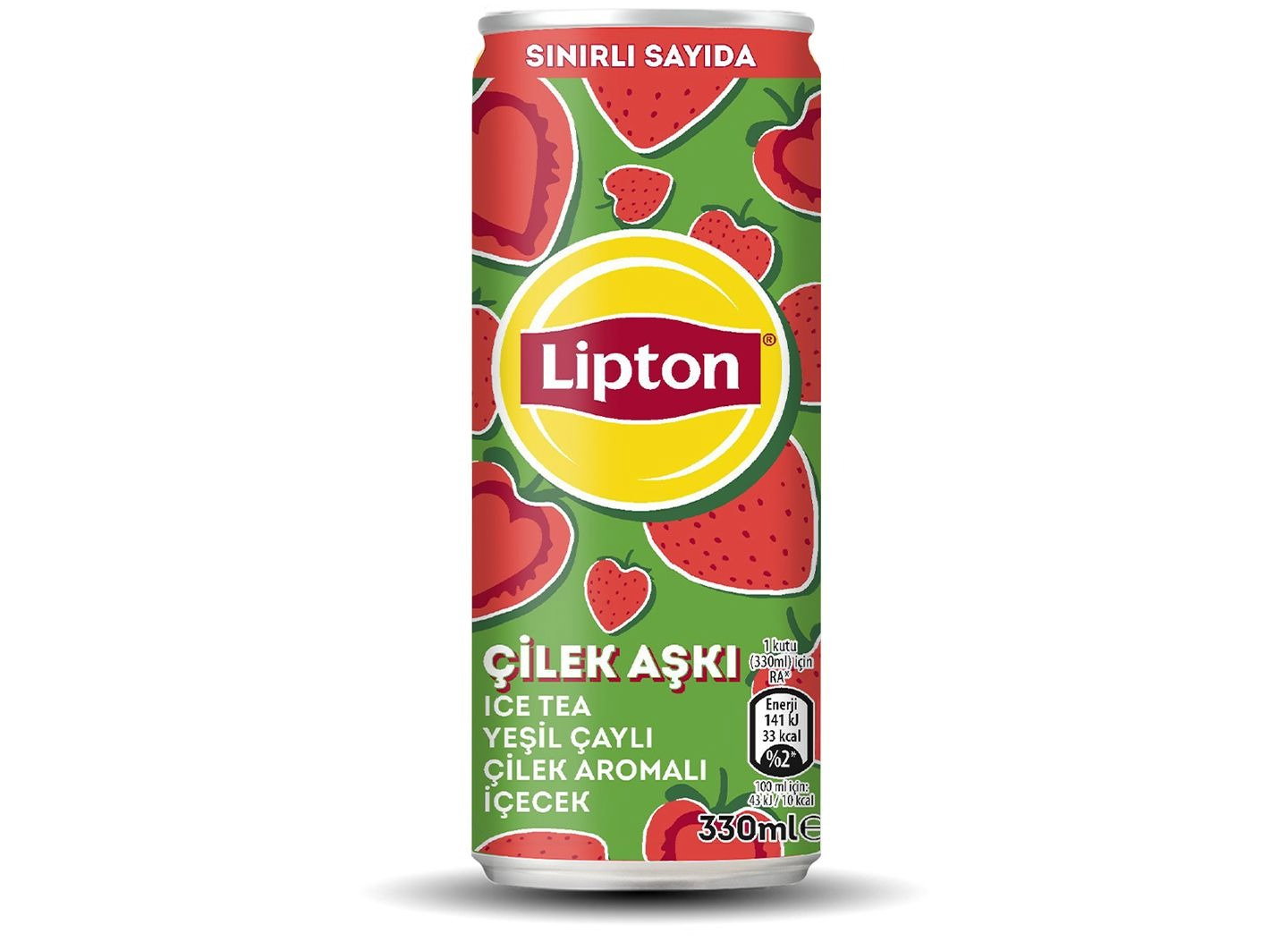 Lipton Ice Tea Green Çilek (33 cl.)