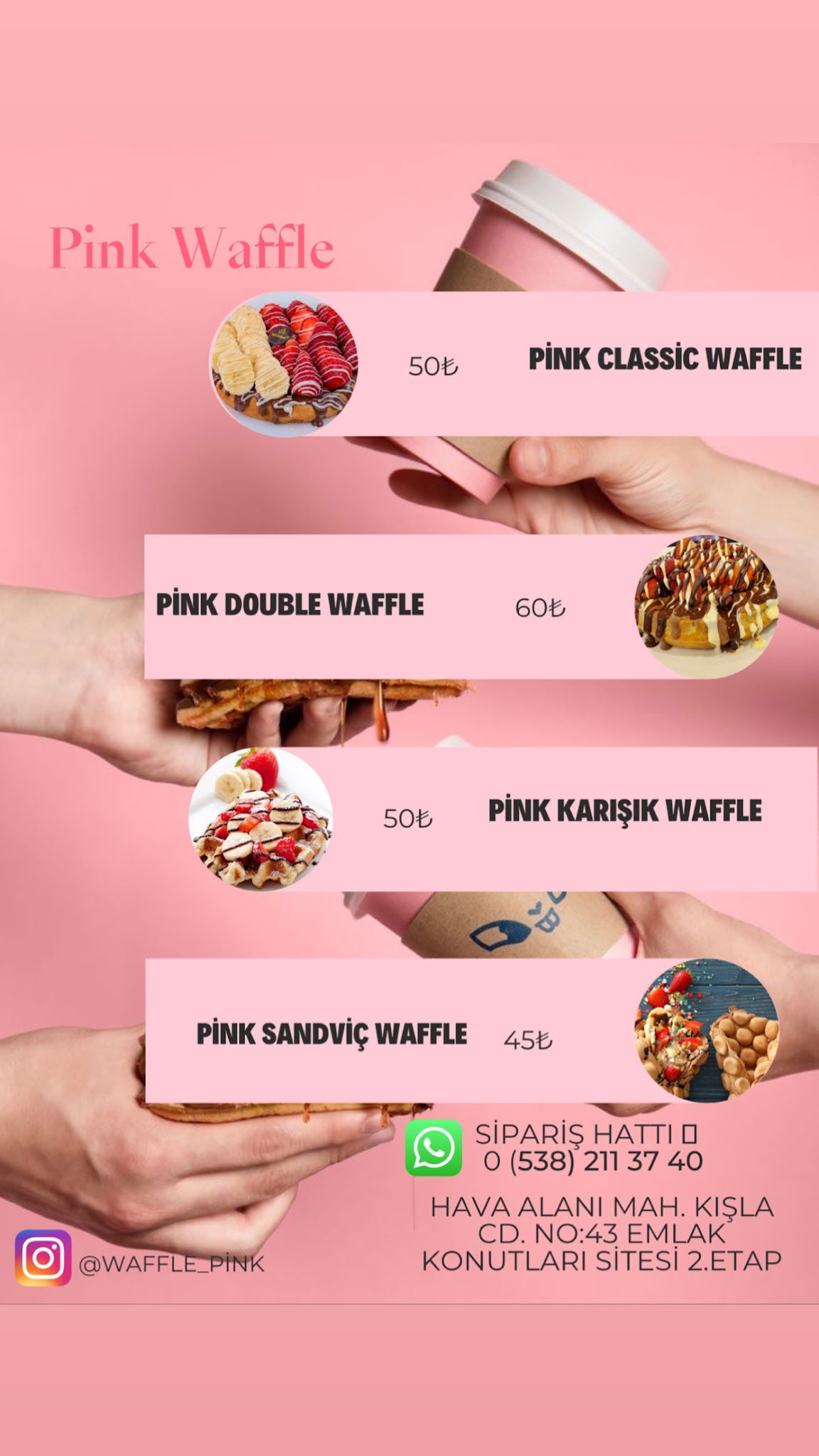 Pink Waffle