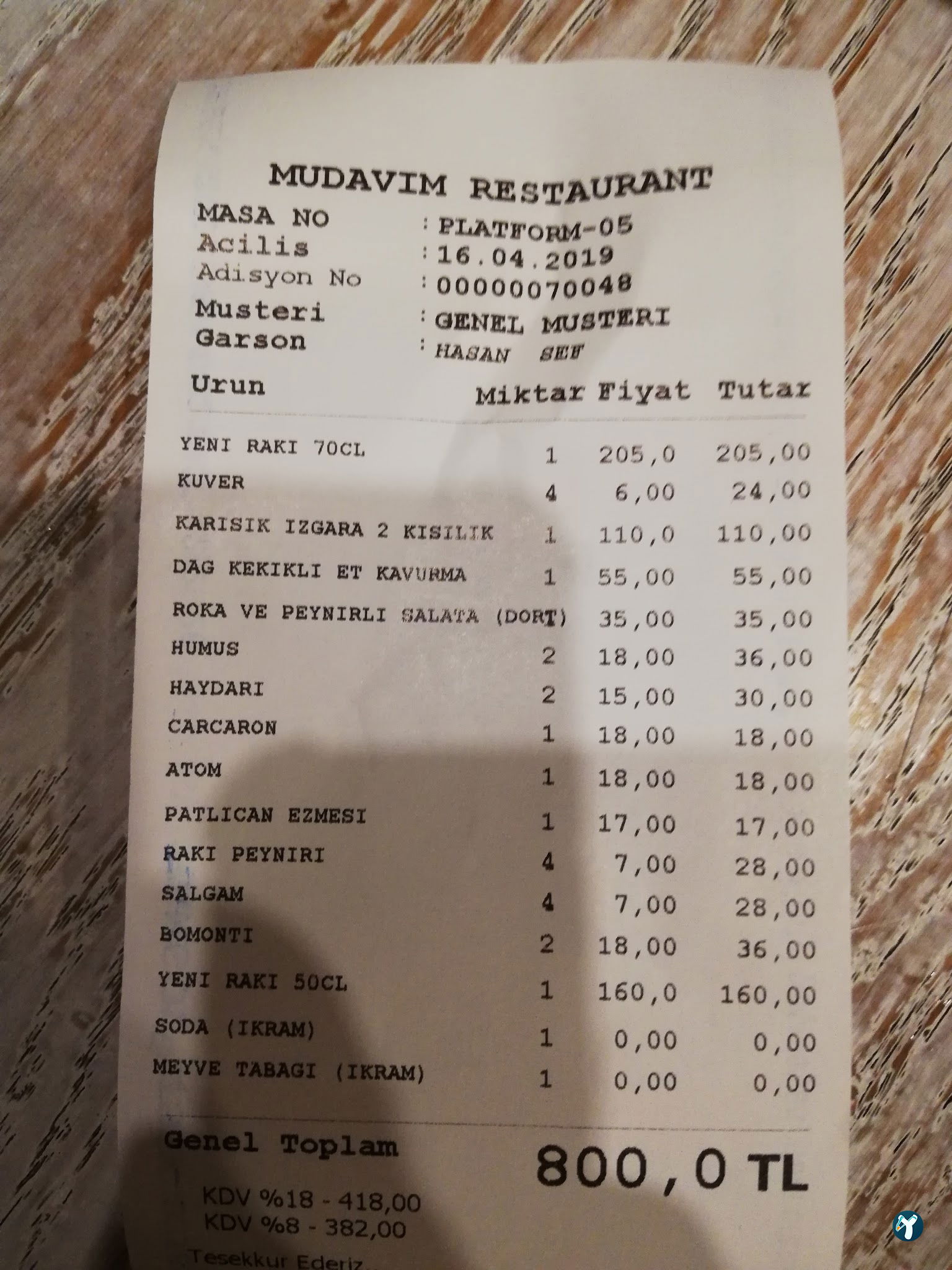 Müdavim Restaurant