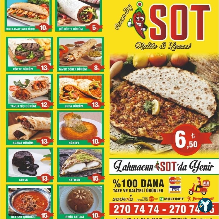 İsot Lahmacun Sincan & Pide & Kebap & Künefe