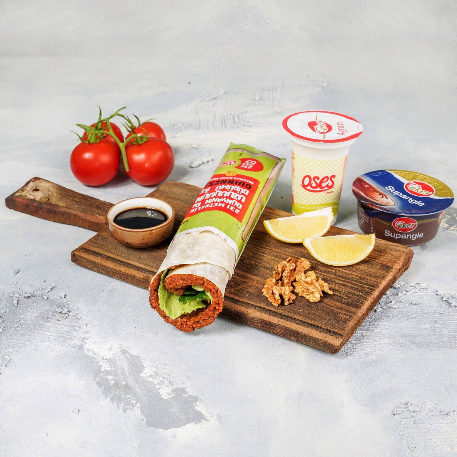 Mega Çiğ Köfte Dürüm & Tatlı Menü