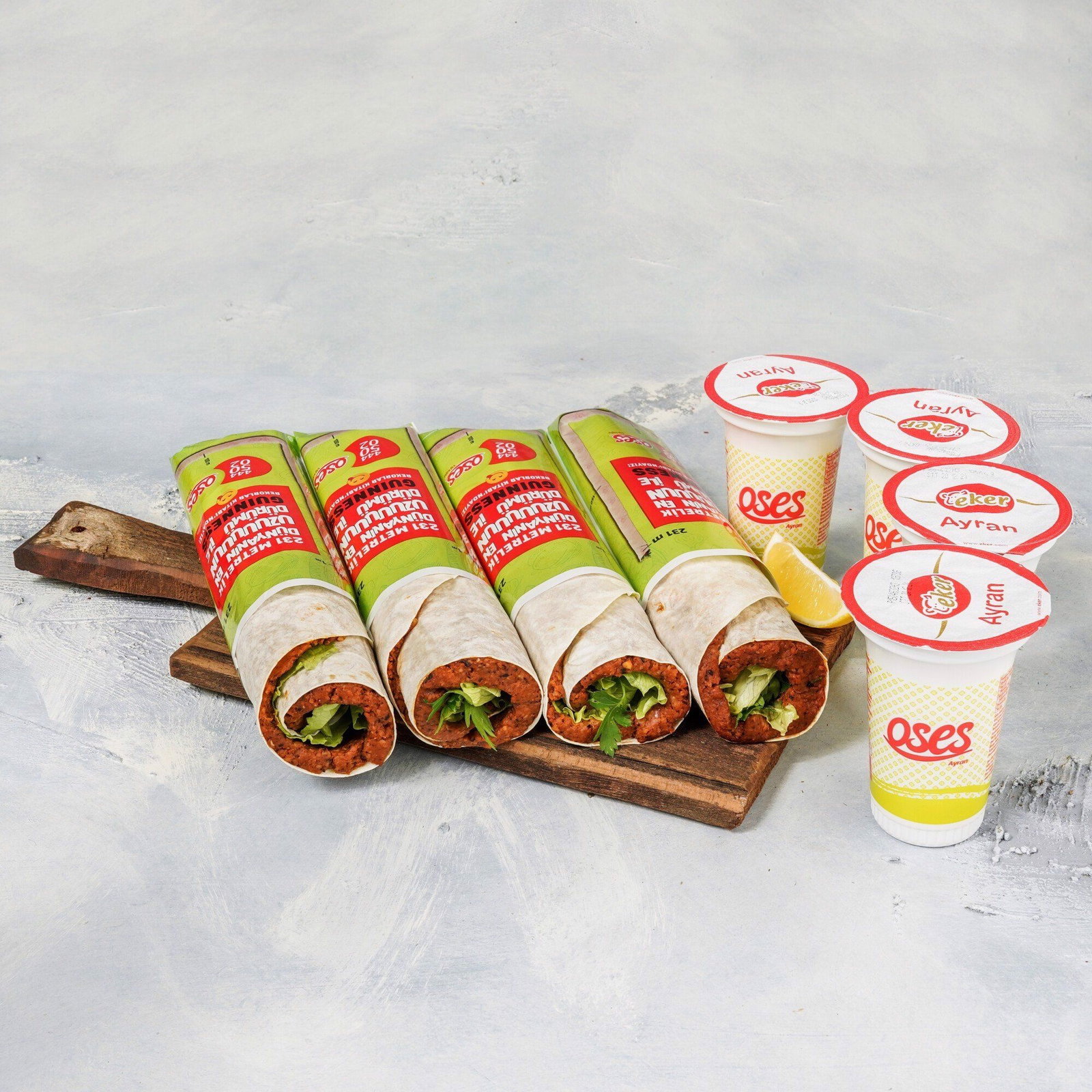 4'lü Çiğ Köfte Dürüm Menü