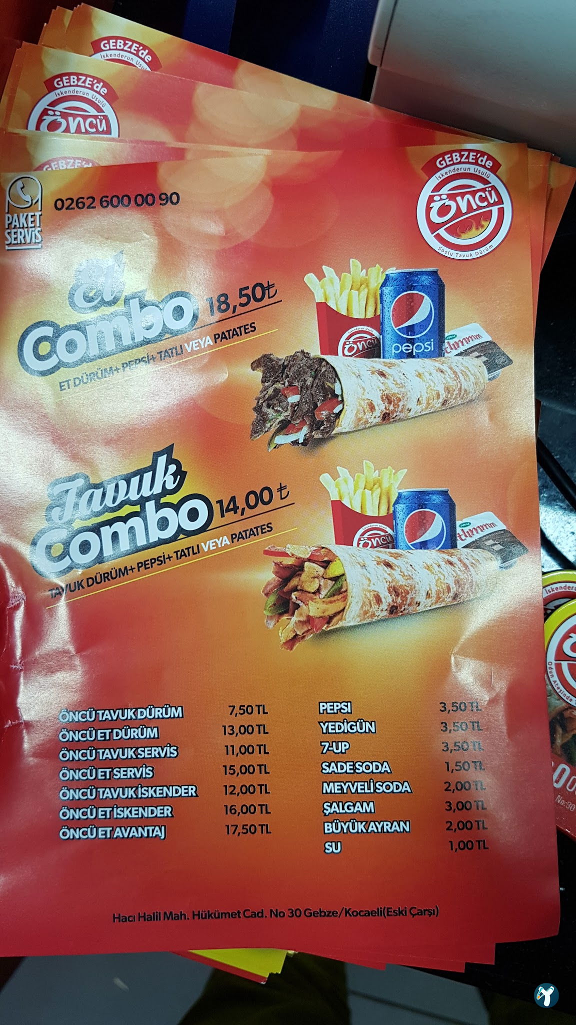 Öncü Döner Gebze