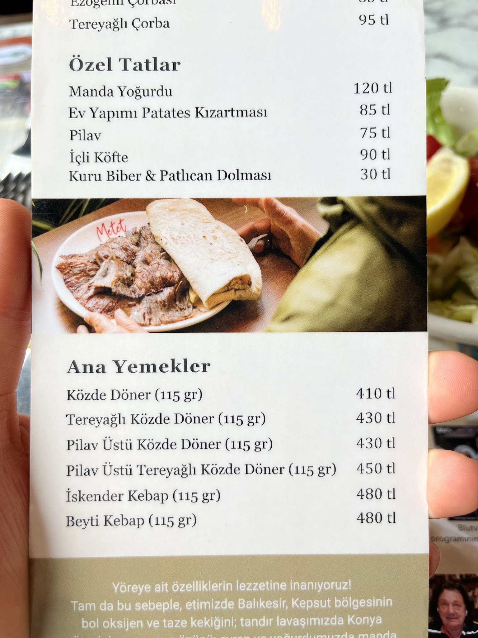 Metet Közde Döner, Kuzguncuk
