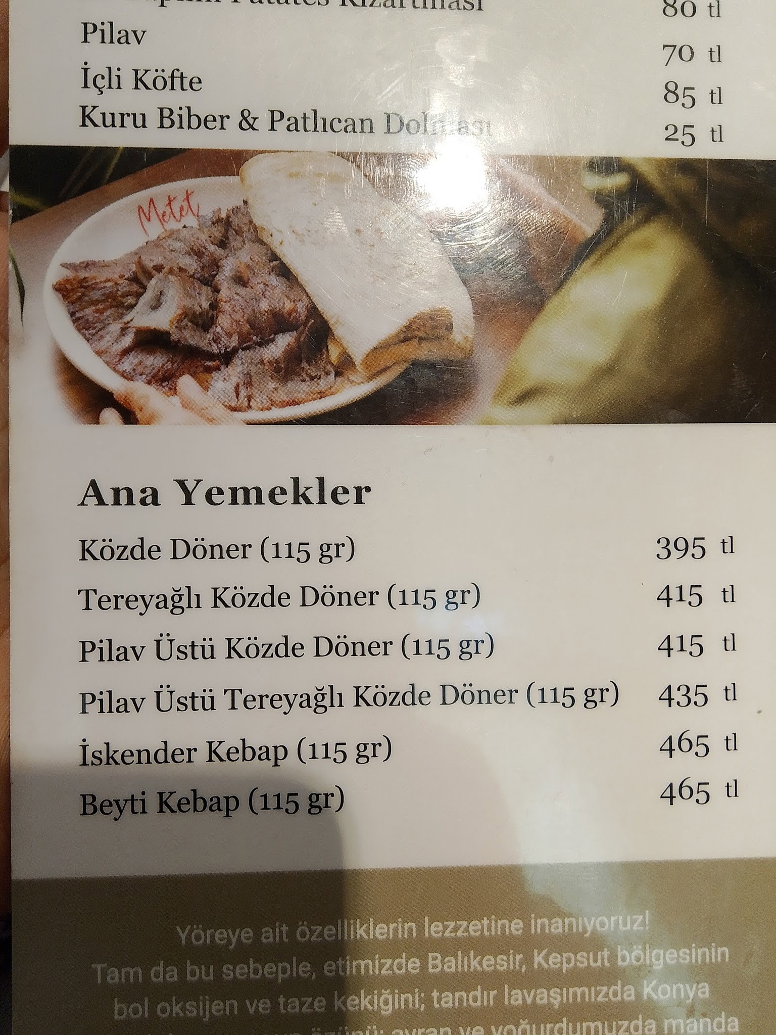 Metet Közde Döner, Kuzguncuk