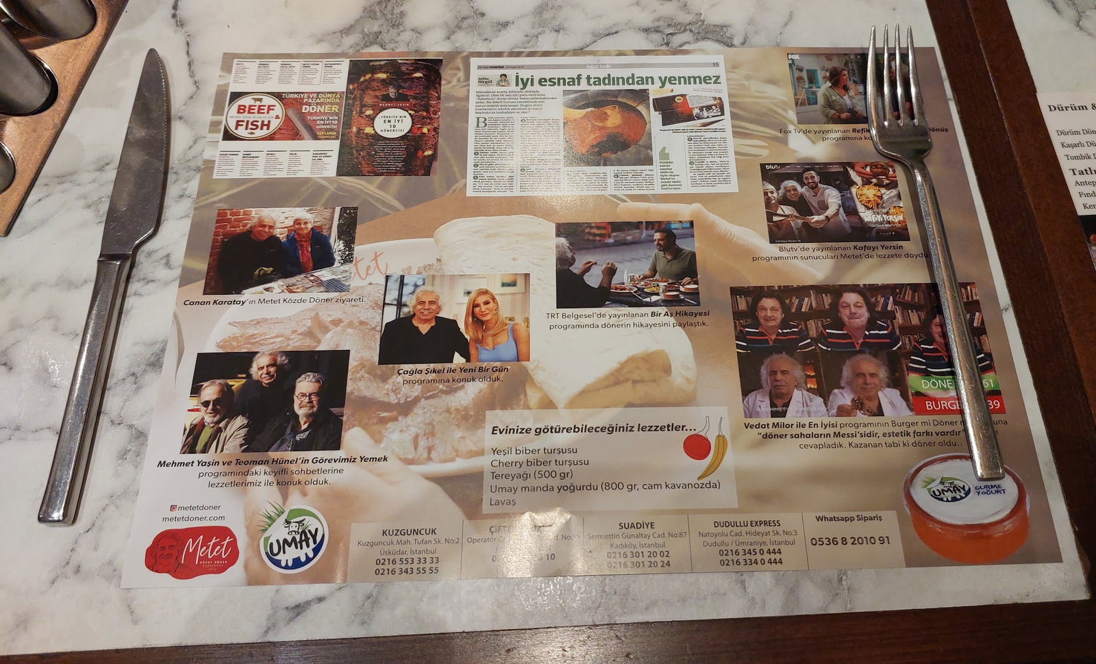 Metet Közde Döner, Kuzguncuk