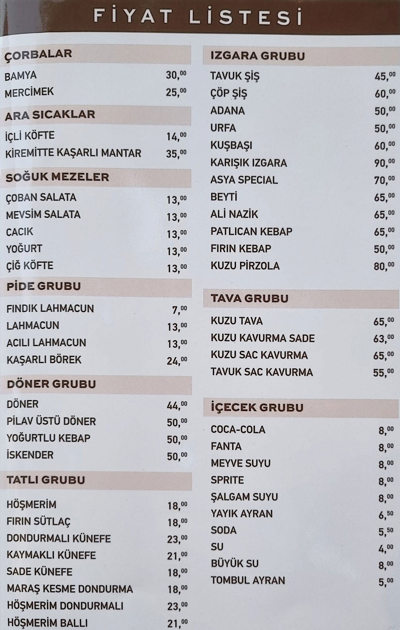 Asya Lahmacun & Kebap