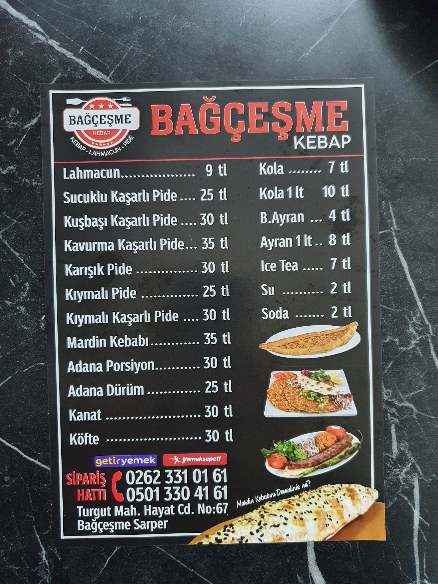 Bağçeşme Kebap Lahmacun Pide