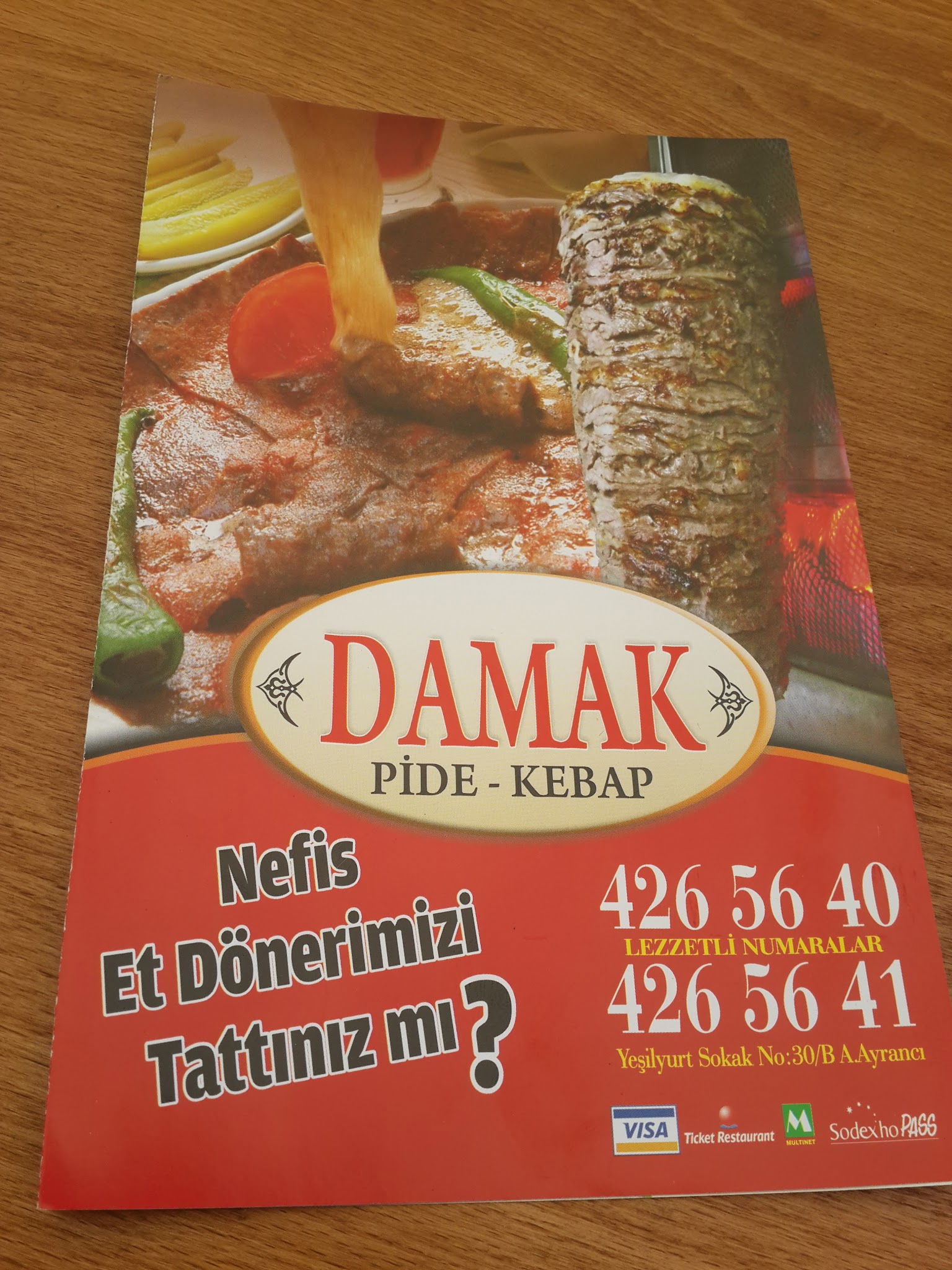 Damak Pide Kebap Çankaya Kebap Pide Izgara Lahmacun