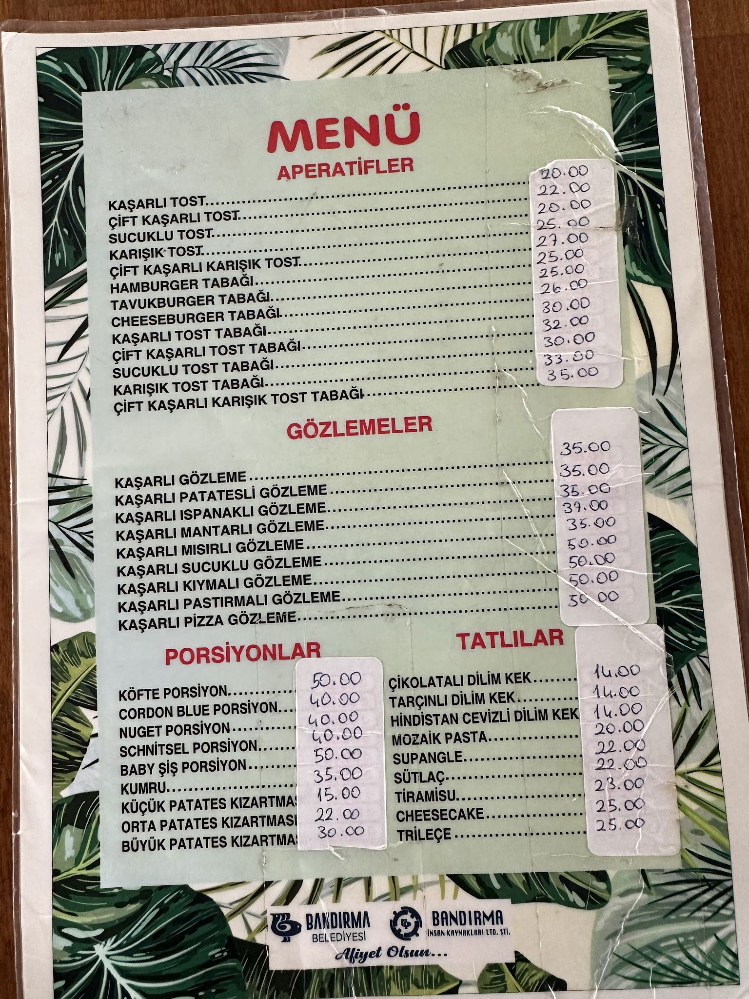 Bandırma Belediyesi Çamlık Cafe