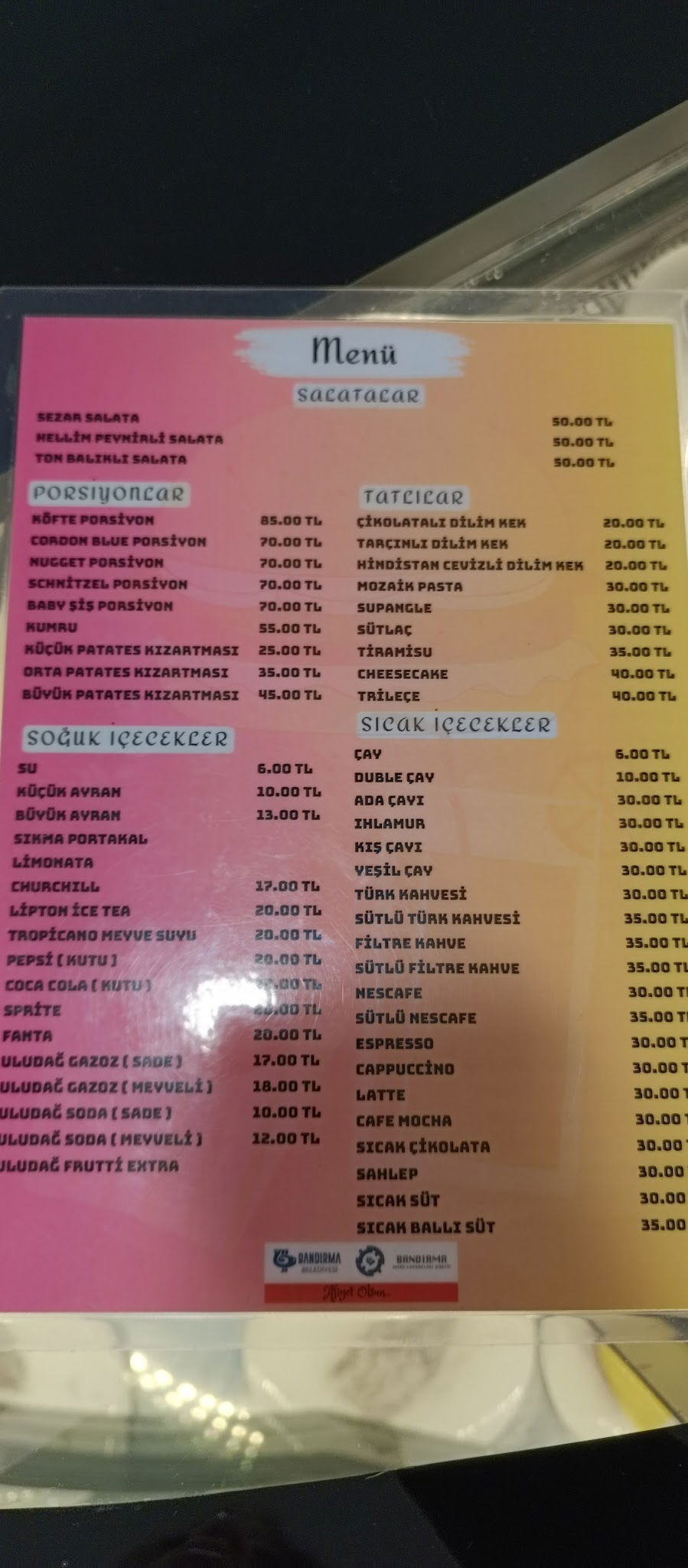 Bandırma Belediyesi Çamlık Cafe