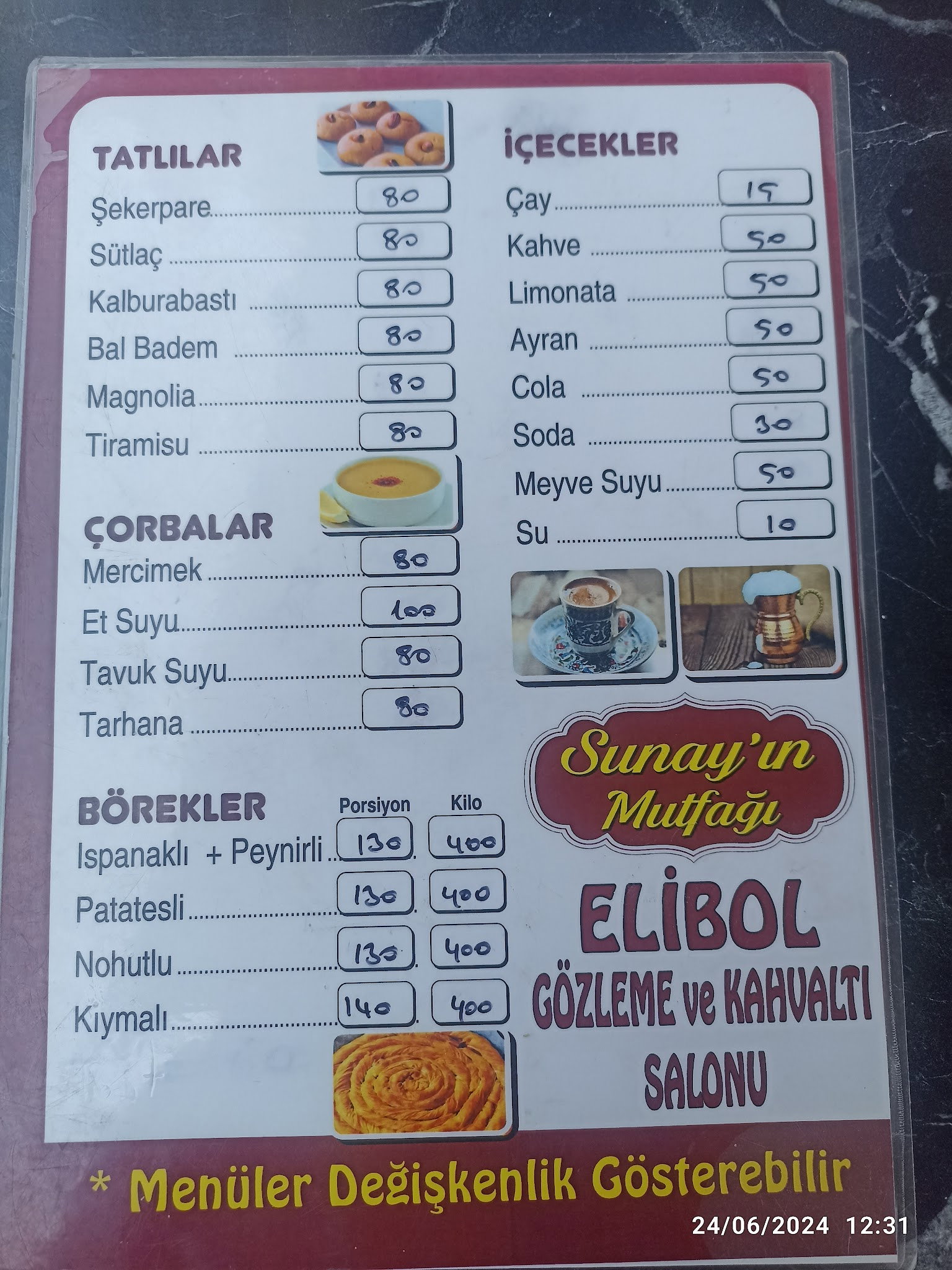 Sunay'In Mutfağı Eli̇bol Gözleme Ve Kahvalti Salonu